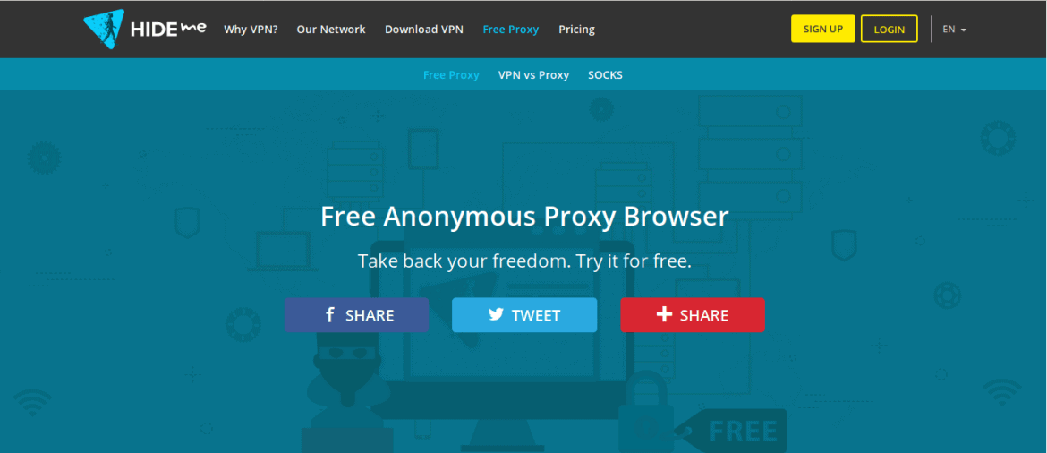 hideme proxy anónimo