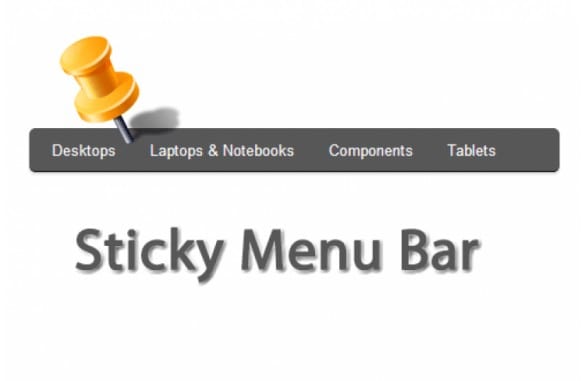 Sticky menu