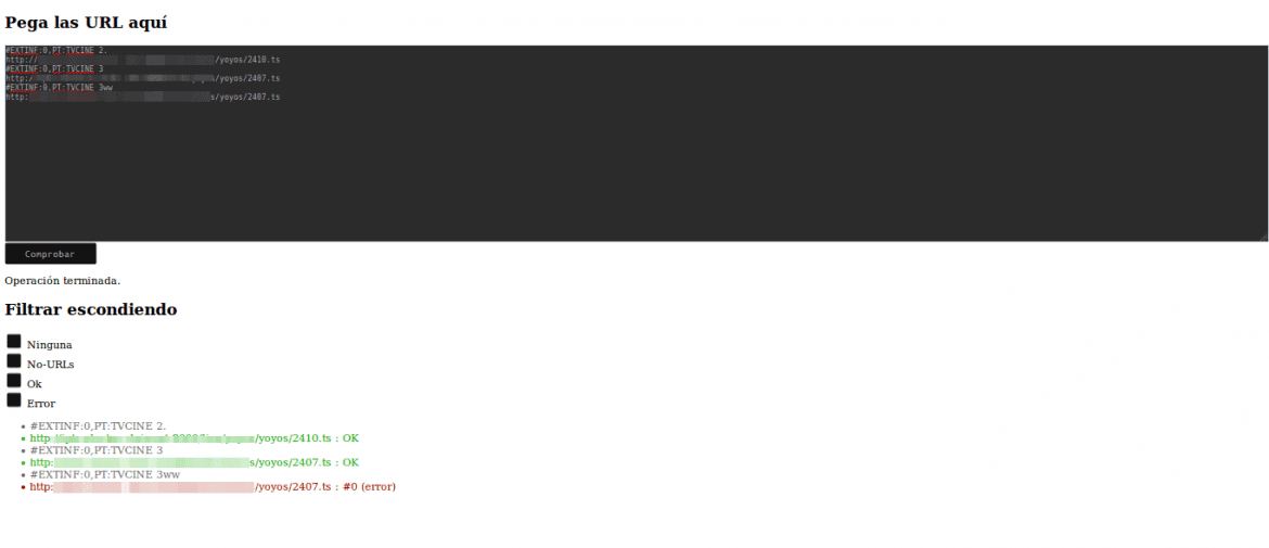 comprobar url online