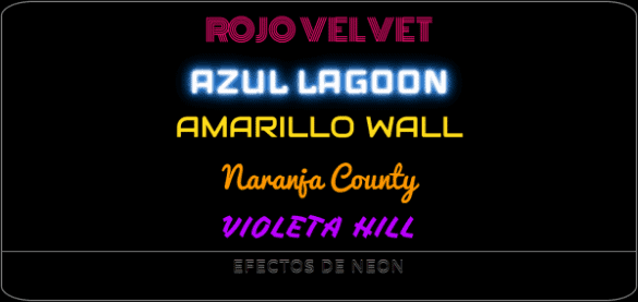 efecto Neon css3