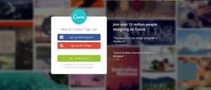 Página web de Canva