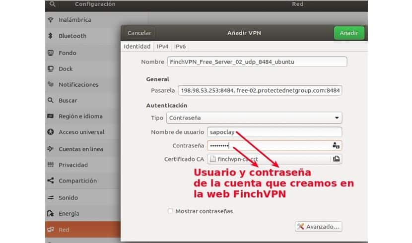 Configuración VPN Ubuntu