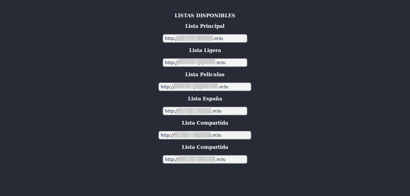 listas remotas m3u tecnotv