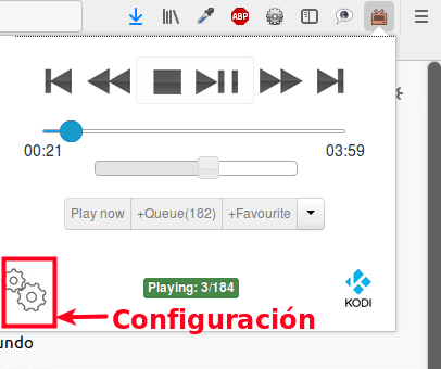 ventana play to kodi firefox