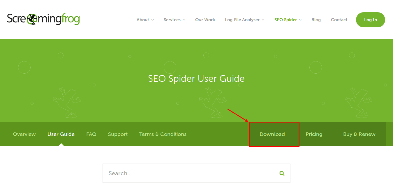 Descarga screaming frog