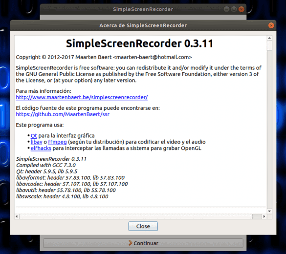 about simple screen recorder