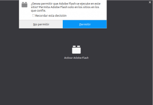activación del plugin de adobe flash player
