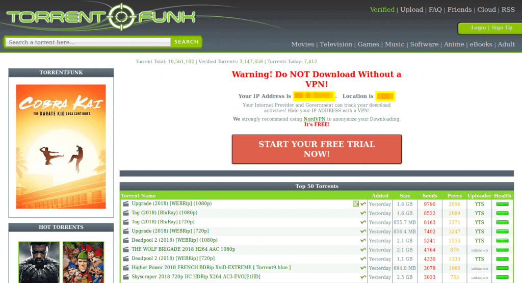 página torrent funk