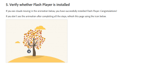verificación de instalación de abobe flash player