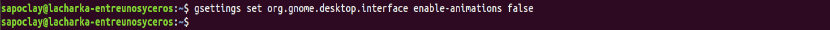 desactivar animaciones menu aplicaciones terminal