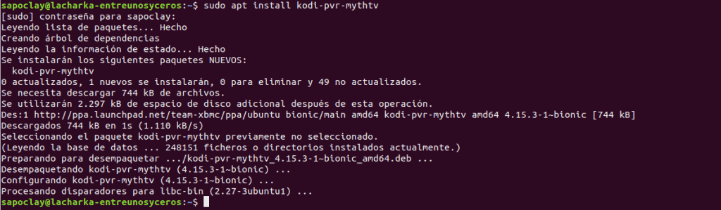 instalacion PVR Mythtv en Ubuntu