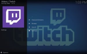 Twitch addon para Kodi