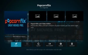Popcornflix addon de vídeos para Kodi