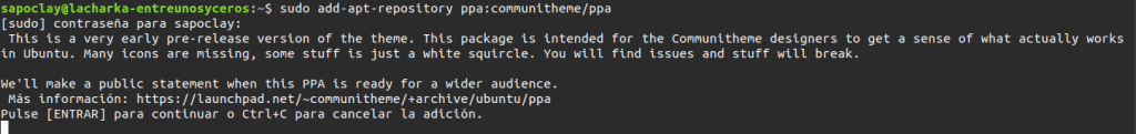 add repositorio communitheme