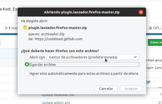 archivo descarga plugin video firefox