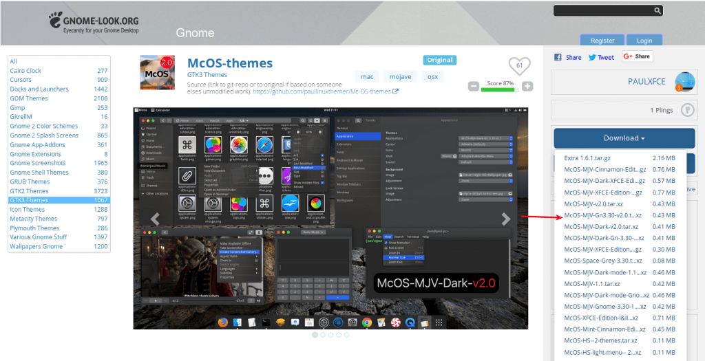 descargar el tema macos mojave