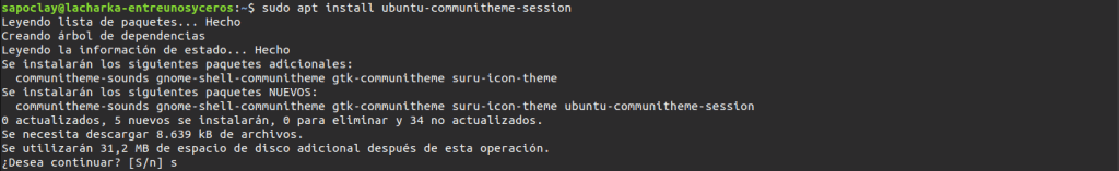 install Ubuntu communitheme