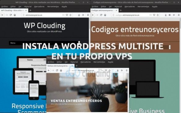 about wordpress multisite con subdominios en clouding.io