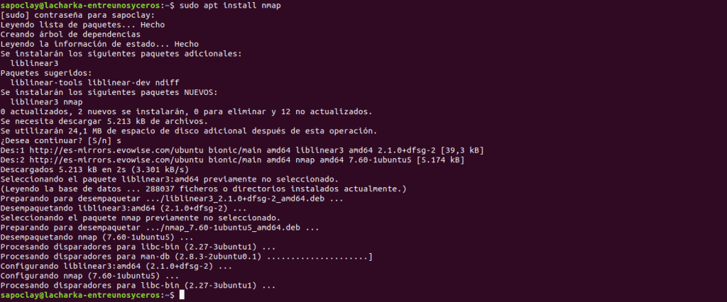 instalar nmap