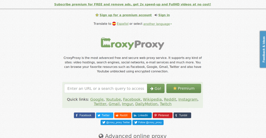 Proxy croxyproxy 
