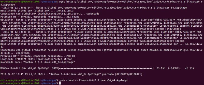 Descarga Rambox como AppImage