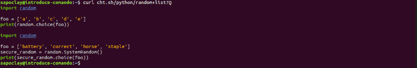 cht.sh random list ?Q