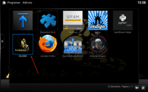 kelebek 3 instalado addons programa