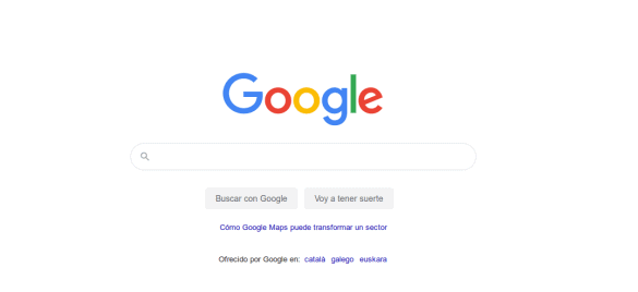 página buscador de google