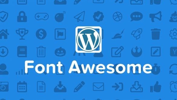about font awesome en WP