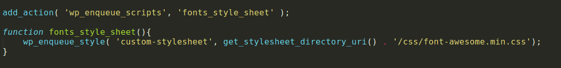 código para functions.php