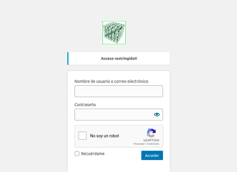 recaptacha google en el login de Wordpress