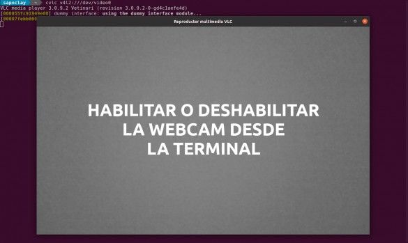 about habilitar o deshabilitar webcam