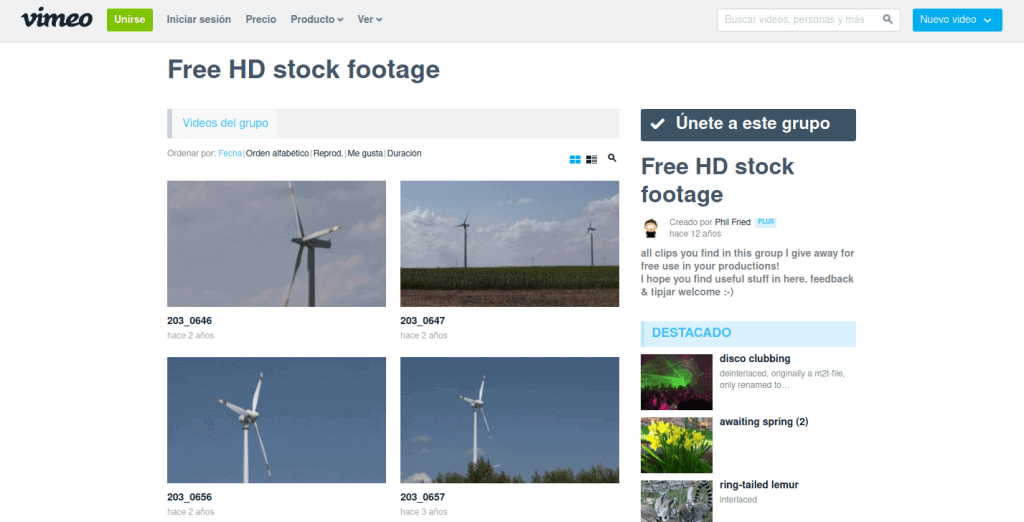 Vídeos libre de vimeo