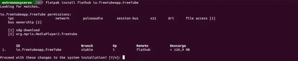 instalar freetube como flatpak