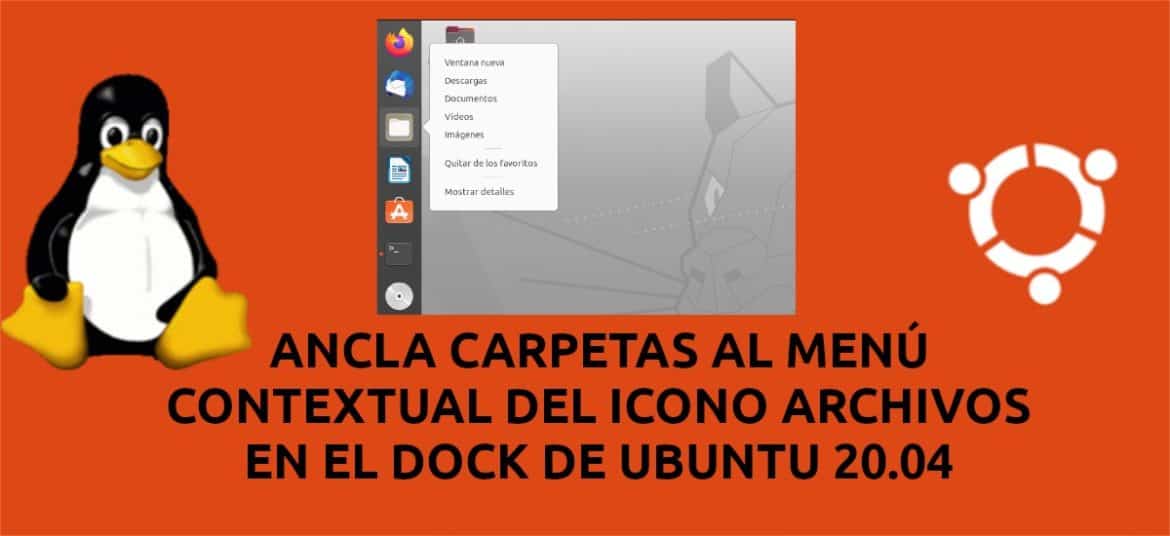 about anclar carpetas menu contextual