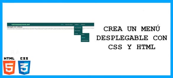 about crear menú desplegable con html y css