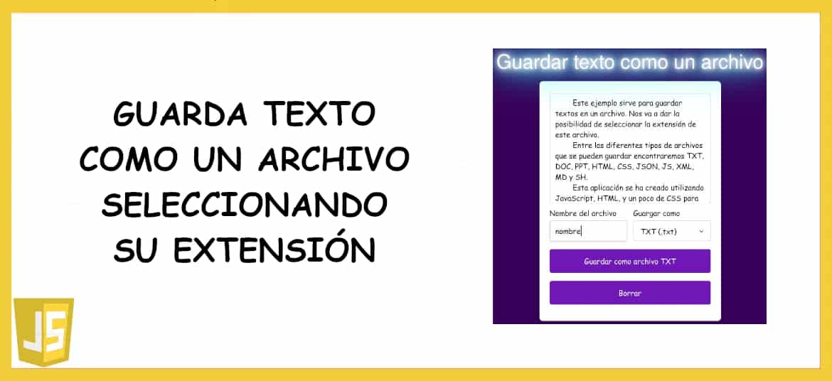 about guardar texto en un archivo con JavaScript