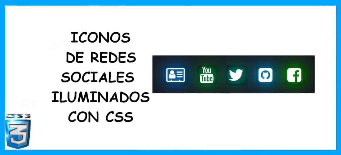 about iconos fluorescentes con css