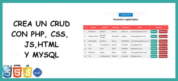 about CRUD con PHP y MySQL