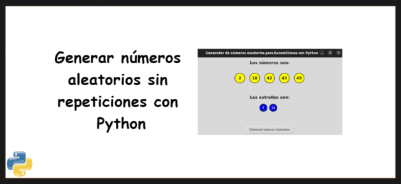 about generar números aleatorios con Python