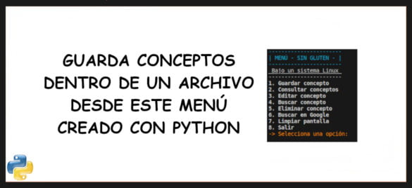 about guardar conceptos y definiciones en un archivo de texto con python