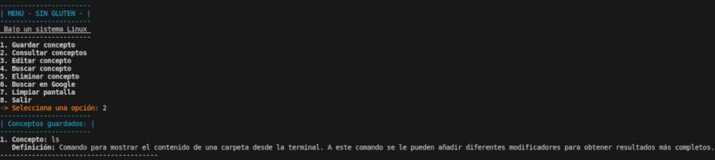 Consultar conceptos