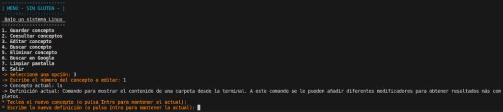Editar concepto