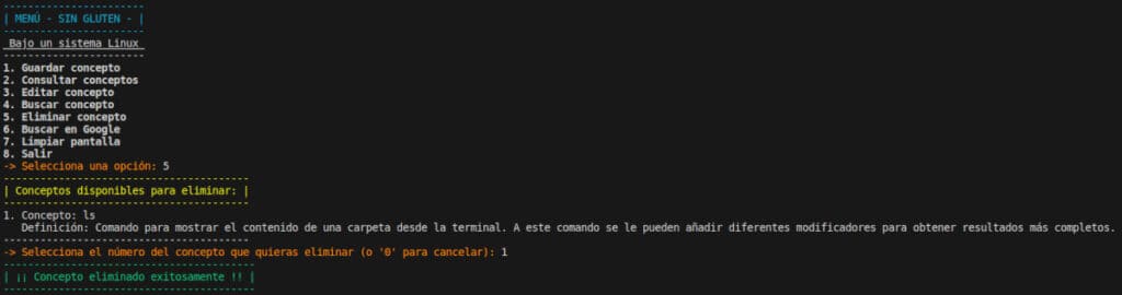 Eliminar concepto