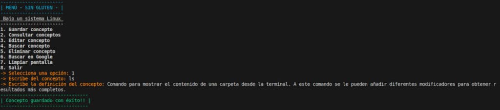 guardar concepto