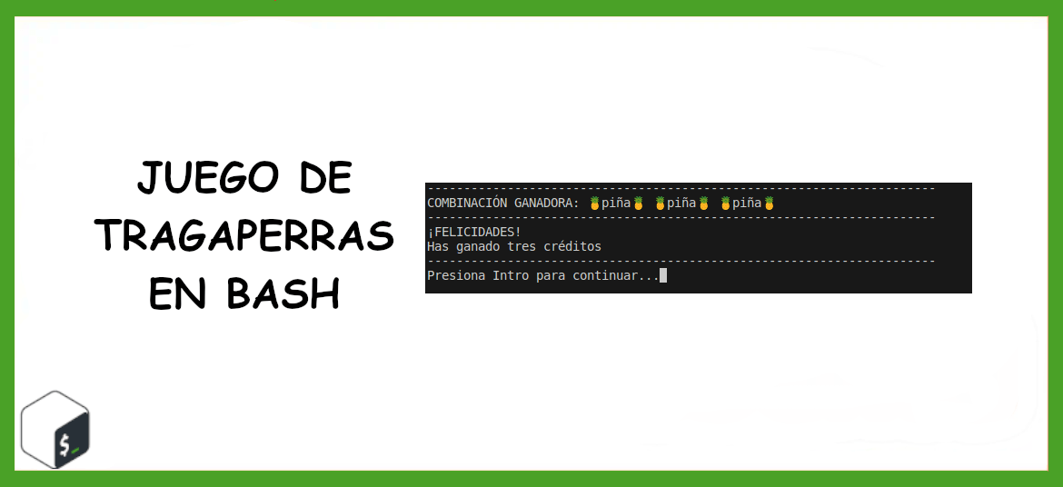 about juego tragaperras en bash