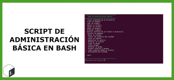 about script administración básica en bash