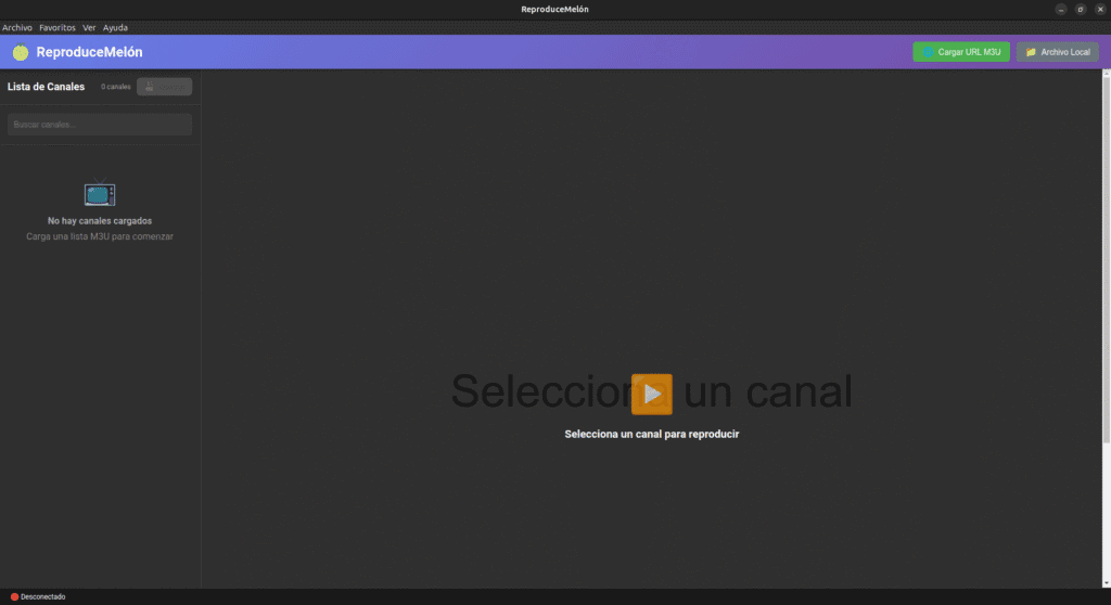 interfaz reproducemelón