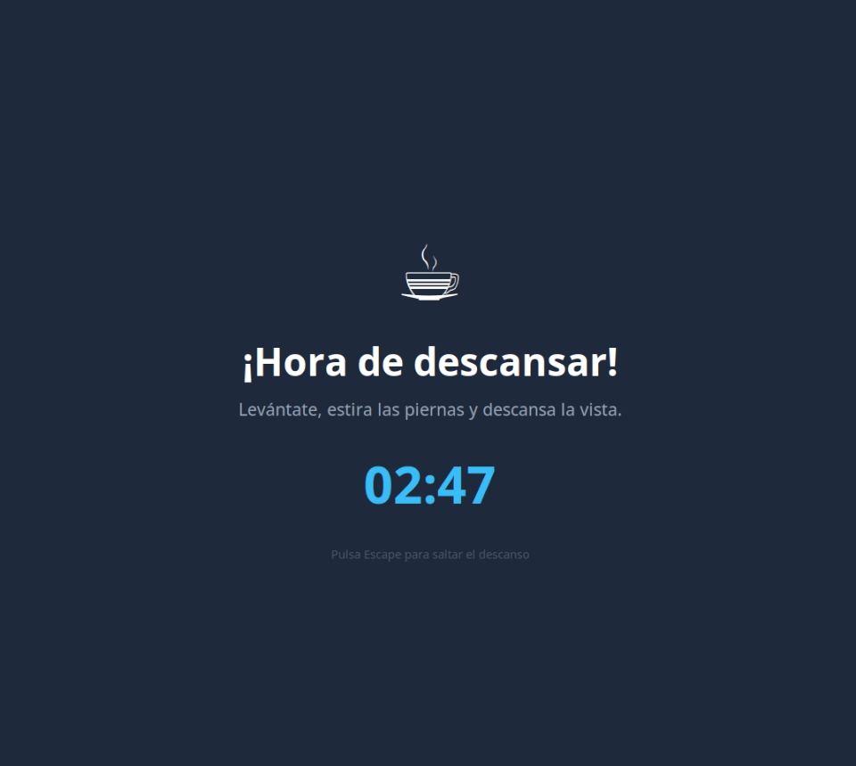 Pantalla de descanso