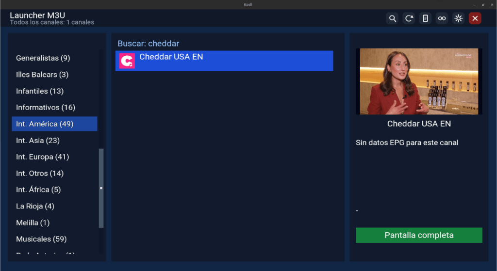 resultados búsqueda m3ulauncher